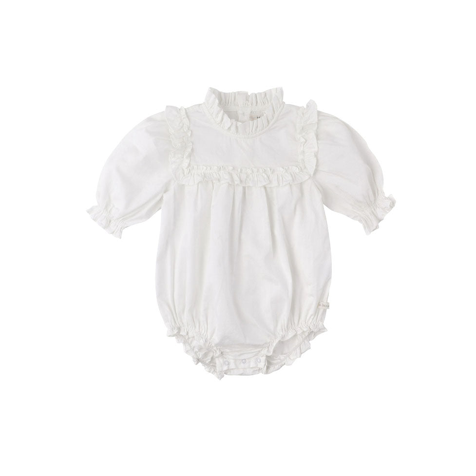 Bene Bene  Ivory Sheer Frill Romper