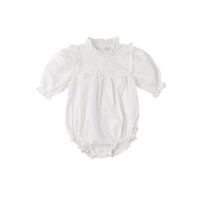 Bene Bene  Ivory Sheer Frill Romper