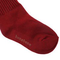 Bene Bene  Red Coloring Ribbed Socks