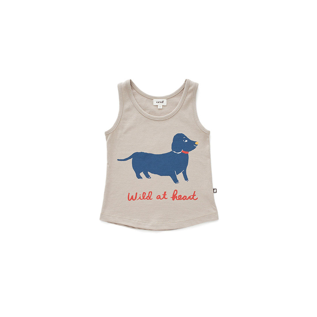 Oeuf Taupe Dog Tank Top