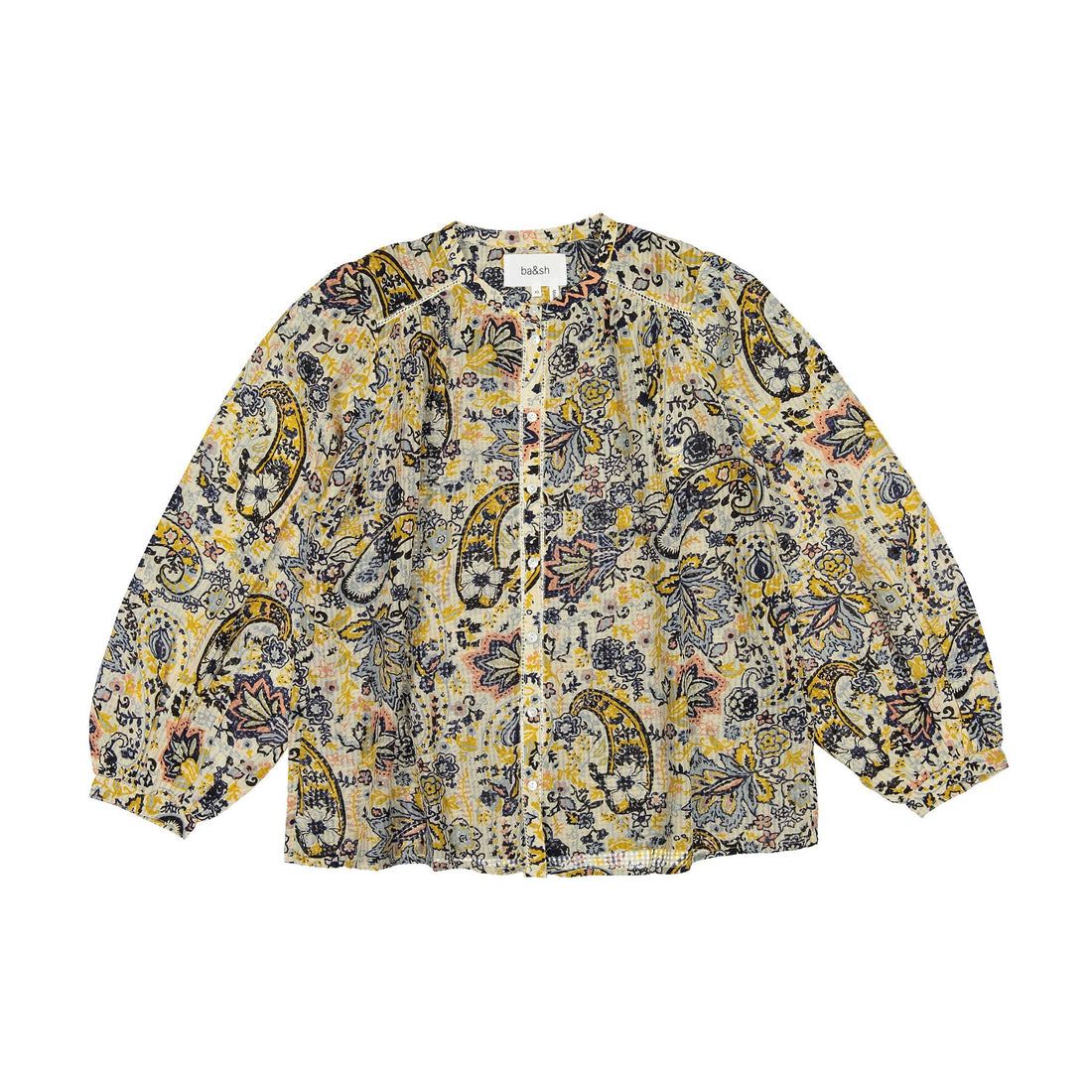 ba-sh blouses BA-SH Blue Breath Bianca Blouse