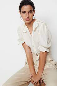 ba-sh blouses BA-SH Vanilla Twill Tamaris Shirt