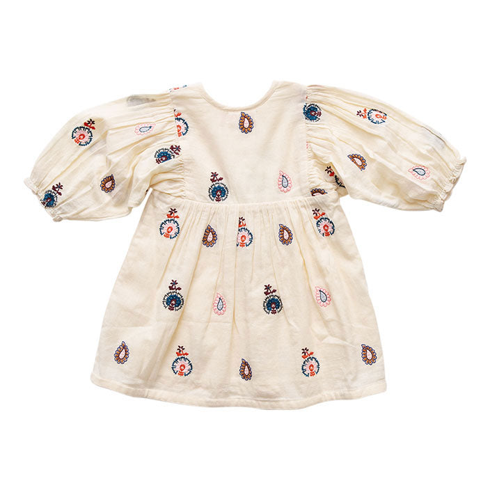 Pink Chicken Angora Embroidered Ava Bella Baby Dress