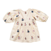 Pink Chicken Angora Embroidered Ava Bella Baby Dress