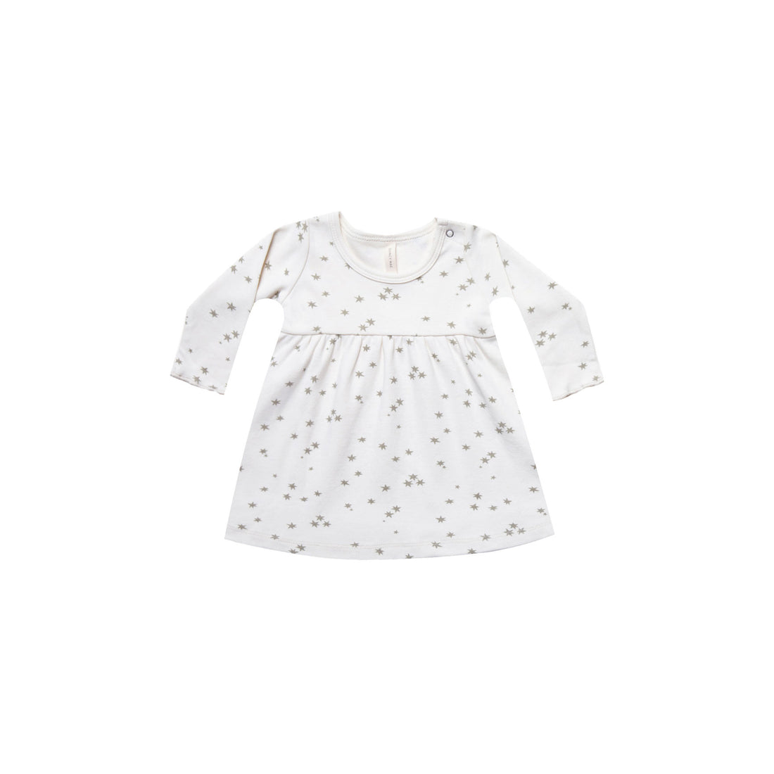 Quincy Mae Ivory Organic Brushed Jersey Baby Dress
