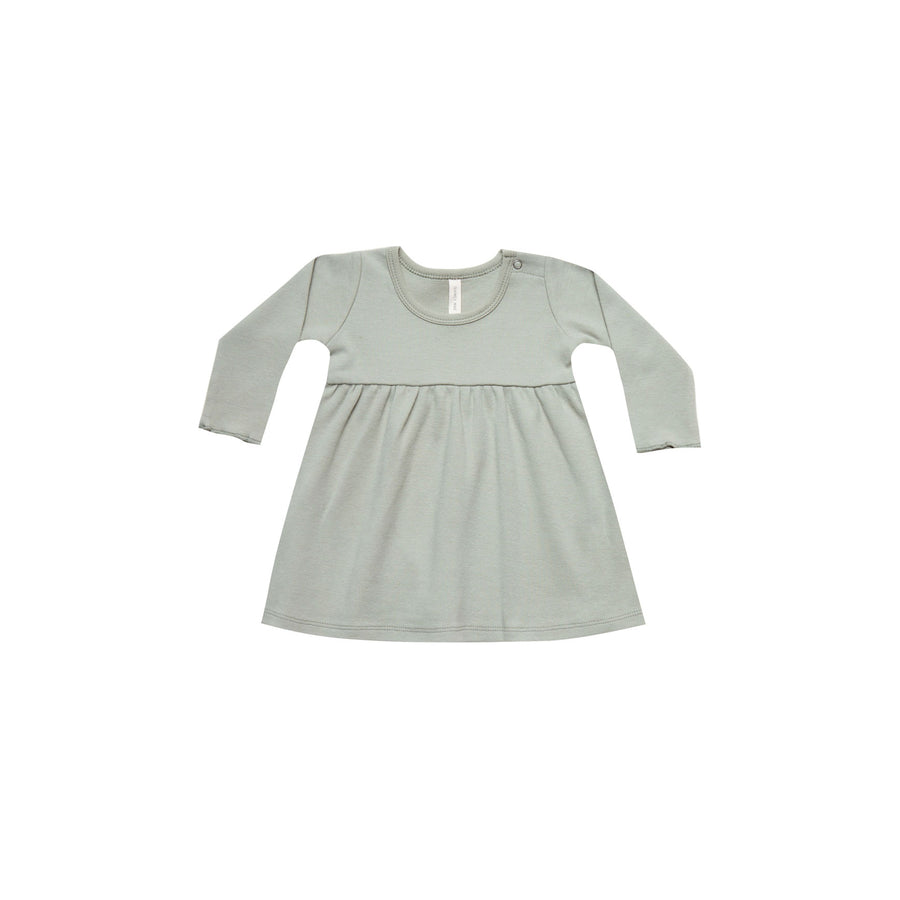 Quincy Mae Sage Organic Brushed Jersey Baby Dress
