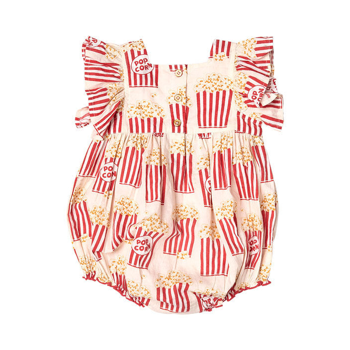 Pink Chicken Baby Elsie Bubble - Popcorn