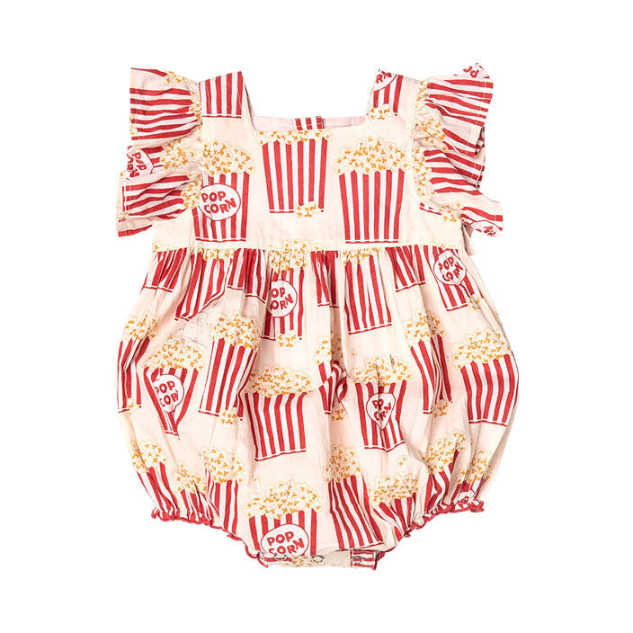 Pink Chicken Baby Elsie Bubble - Popcorn