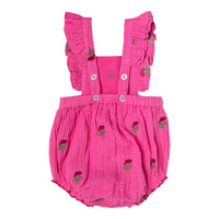 Pink Chicken Baby Emerald Bubble - Hot Pink Flowers