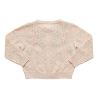 Pink Chicken Pale Pink Floral Embroidery Faye Floral Sweater