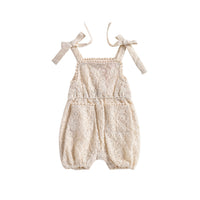 Louise Misha Cream Sparkle Lace Karla Overalls
