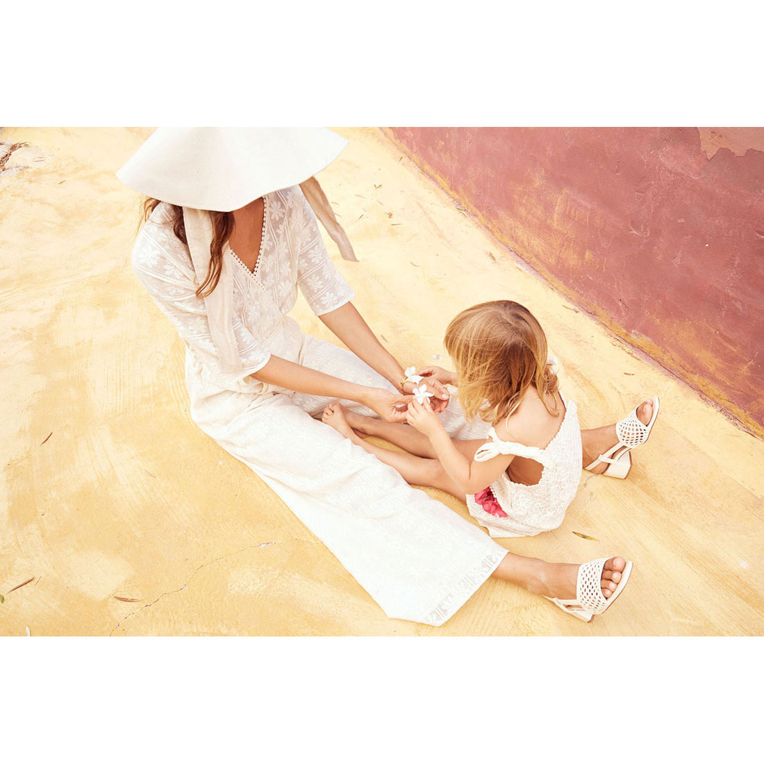 Louise Misha Cream Sparkle Lace Karla Overalls