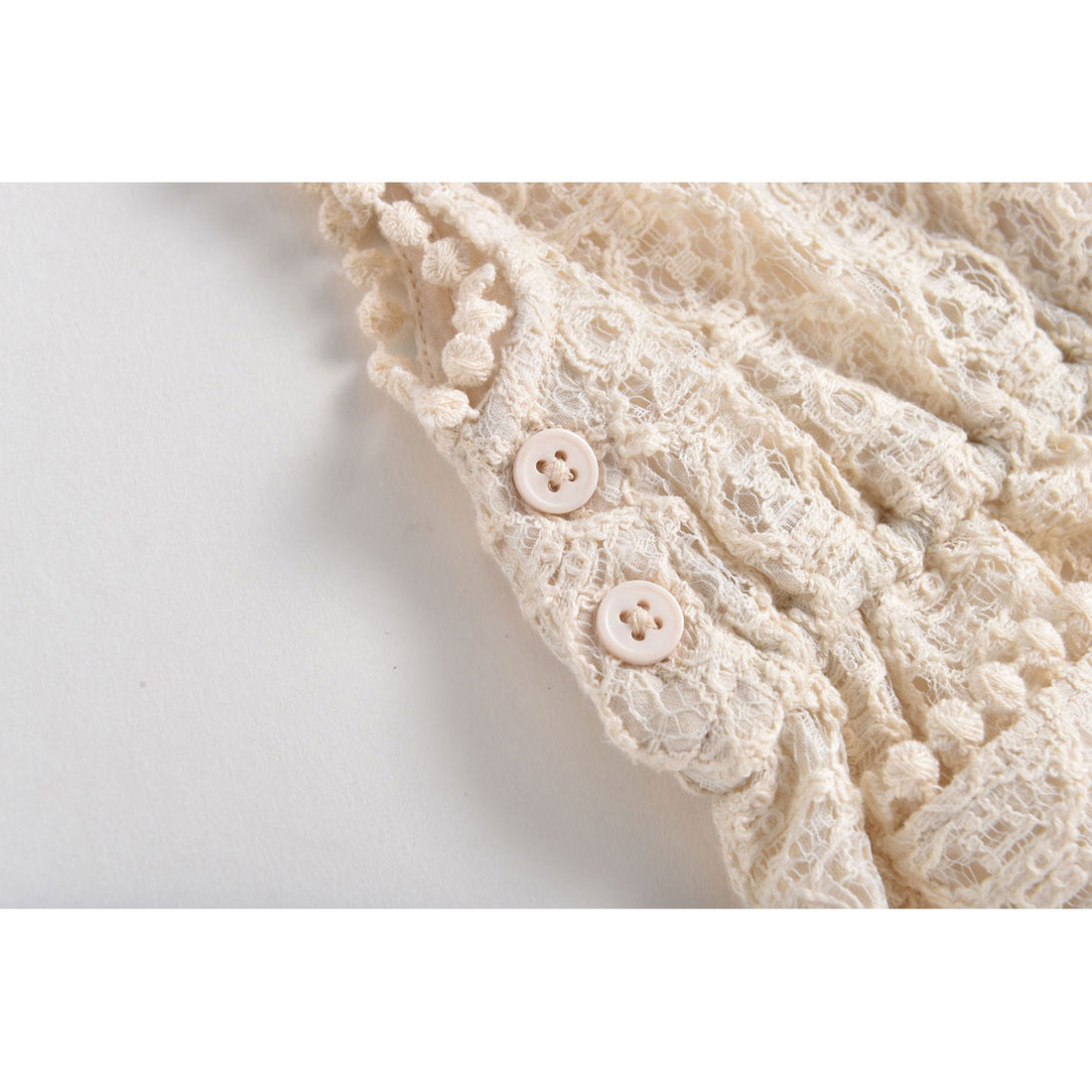 Louise Misha Cream Sparkle Lace Karla Overalls