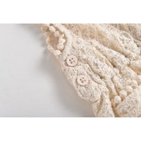 Louise Misha Cream Sparkle Lace Karla Overalls