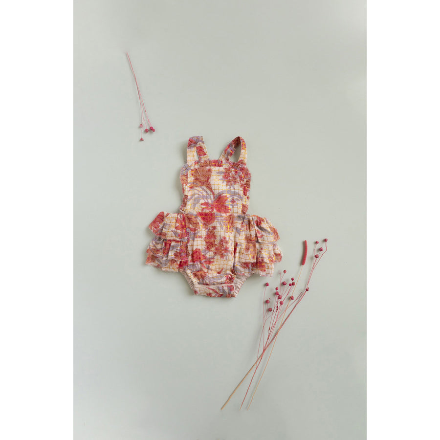 Louise Misha Pink Flowers Izamal Romper