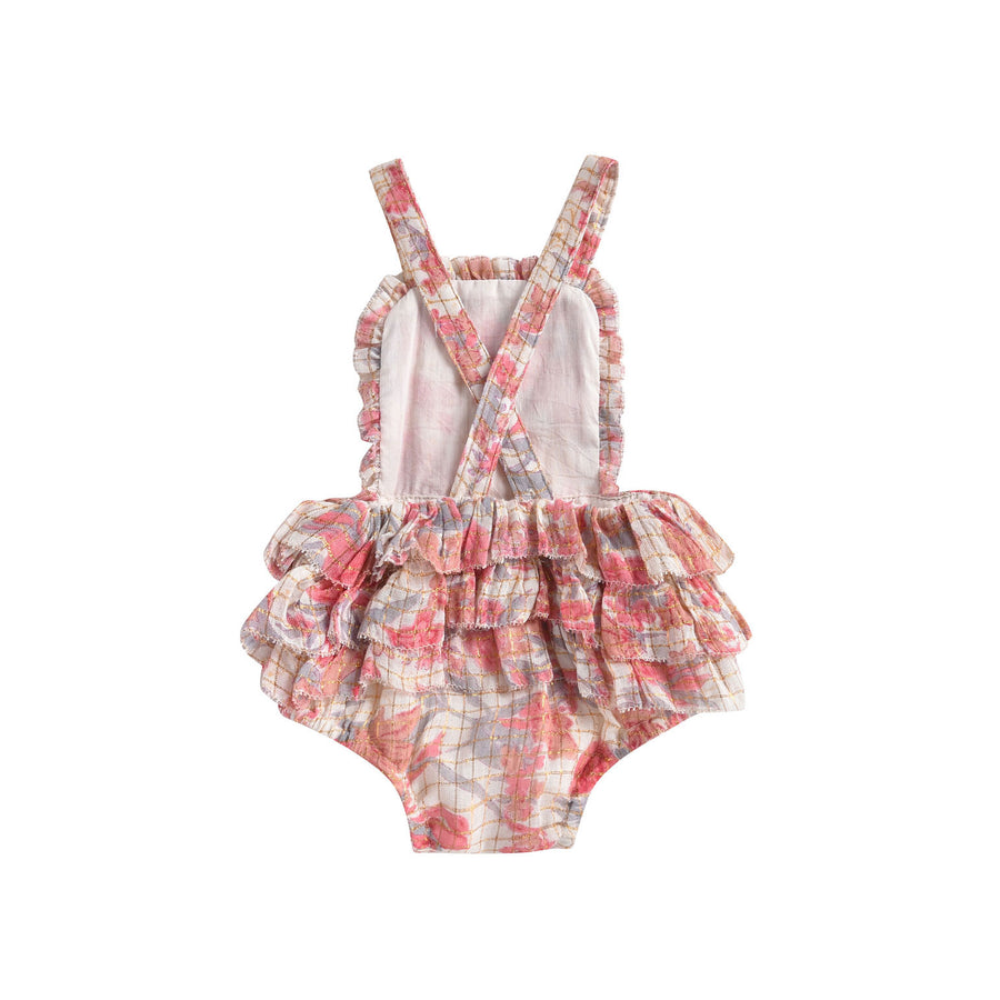 Louise Misha Pink Flowers Izamal Romper
