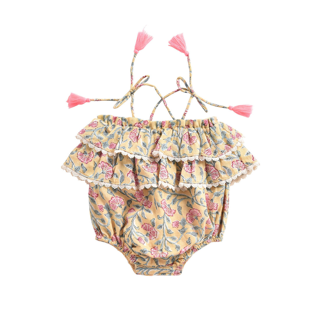 Louise Misha Lemon Flowers Kumal Romper