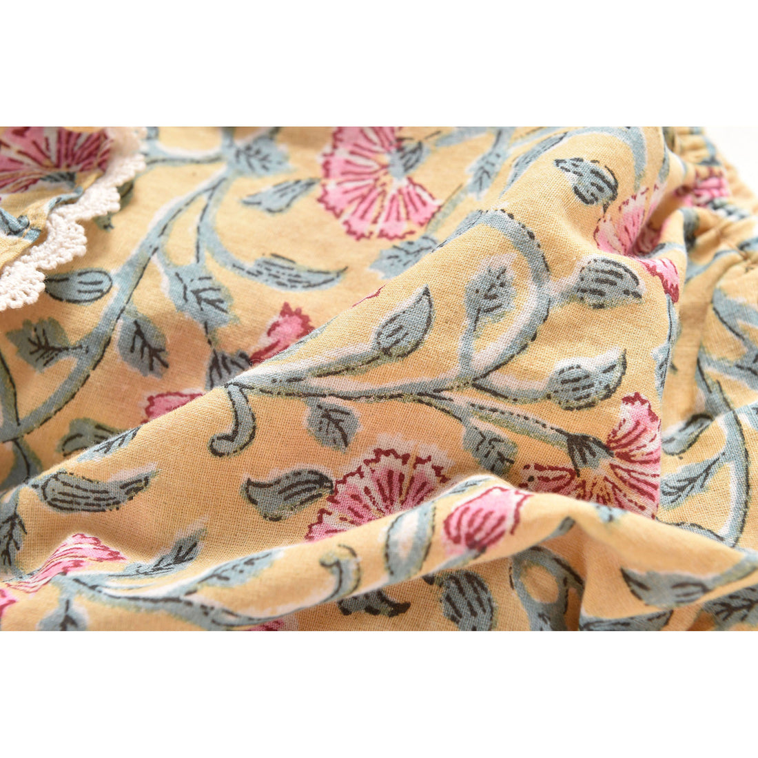 Louise Misha Lemon Flowers Kumal Romper