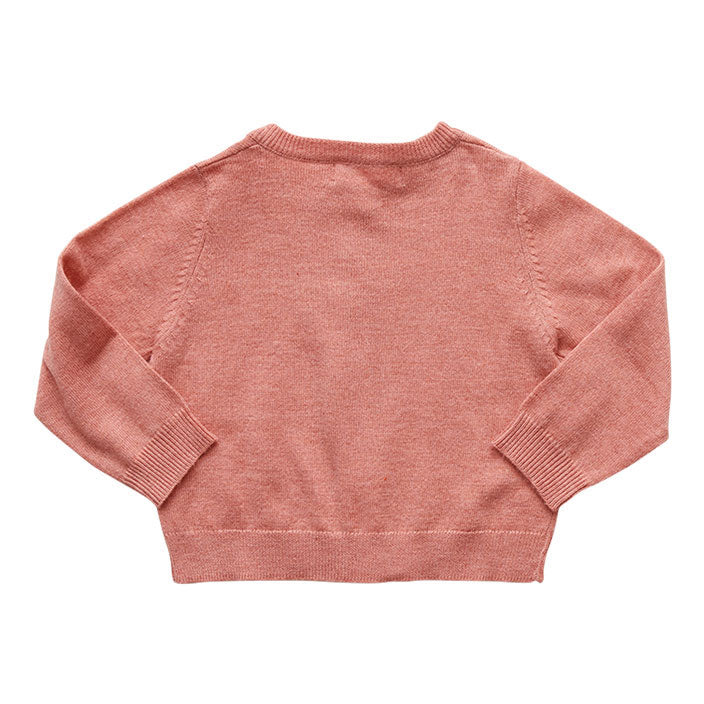 Pink Chicken Pale Pink Hannah Heart Sweater