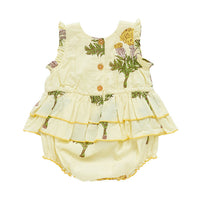 Pink Chicken Baby Heidi Bubble - Yellow Marigold