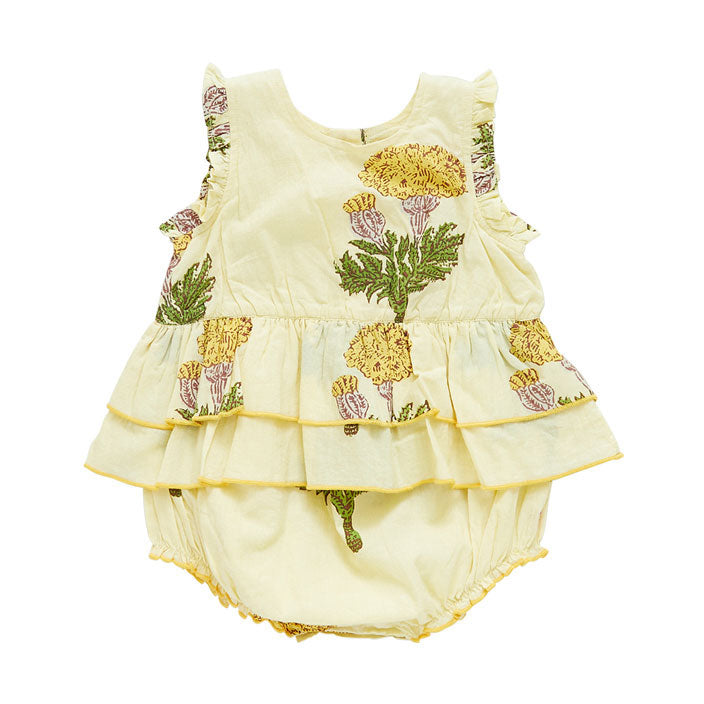 Pink Chicken Baby Heidi Bubble - Yellow Marigold
