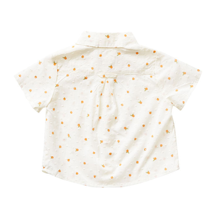 Pink Chicken Ditsy Orange Baby Jack Shirt