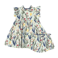 Pink Chicken Baby Jennifer Dress Set - Paper Floral