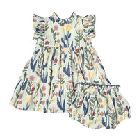 Pink Chicken Baby Jennifer Dress Set - Paper Floral