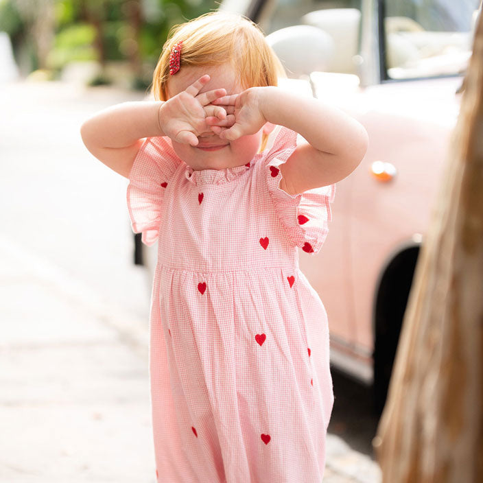 Pink Chicken Baby Jennifer Jumper - Heart Embroidery