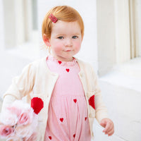 Pink Chicken Baby Jennifer Jumper - Heart Embroidery