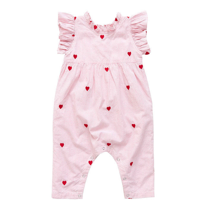 Pink Chicken Baby Jennifer Jumper - Heart Embroidery
