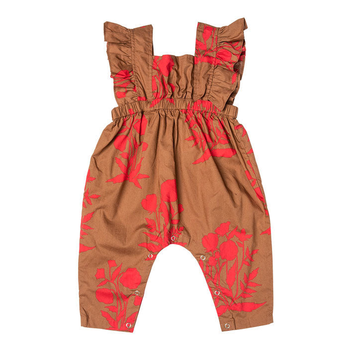 Pink Chicken Baby June Jumper - Latte Botanical
