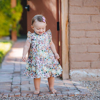 Pink Chicken Baby Kalani Dress Set - Watercolor Brush