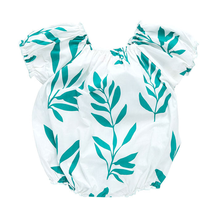 Pink Chicken Baby Lexi Bubble - Jungle Leaf
