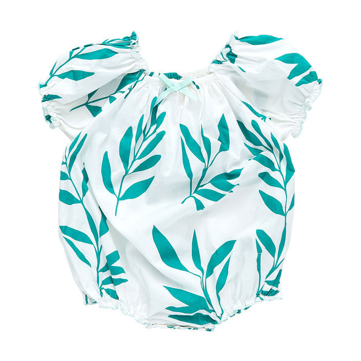 Pink Chicken Baby Lexi Bubble - Jungle Leaf