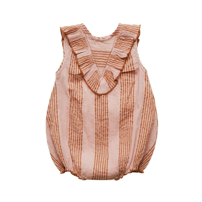 Pink Chicken Mellow Rose Column Stripe Marly Romper