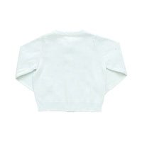 Pink Chicken Baby Paper Floral Sweater - Light Aqua