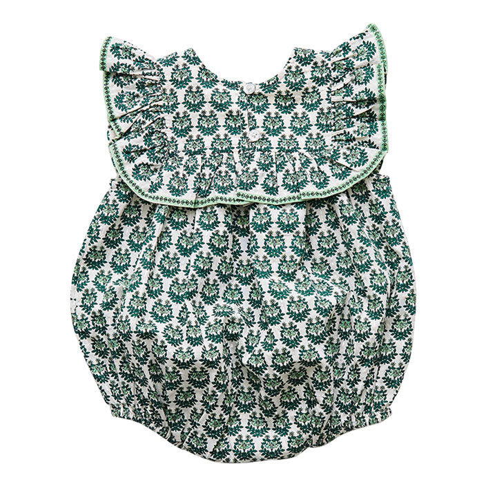 Pink Chicken Evergreen Ditsy Tiara Floral Quinn Romper