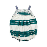 Pink Chicken Baby Renata Bubble - Evergreen Stripe