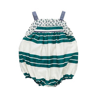 Pink Chicken Baby Renata Bubble - Evergreen Stripe