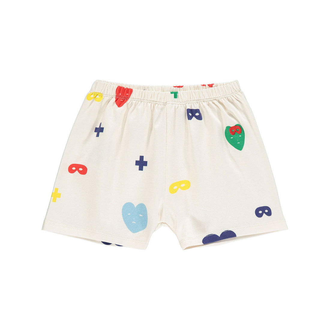 Beau Loves Colour Hearts+Masks Baby Shorts
