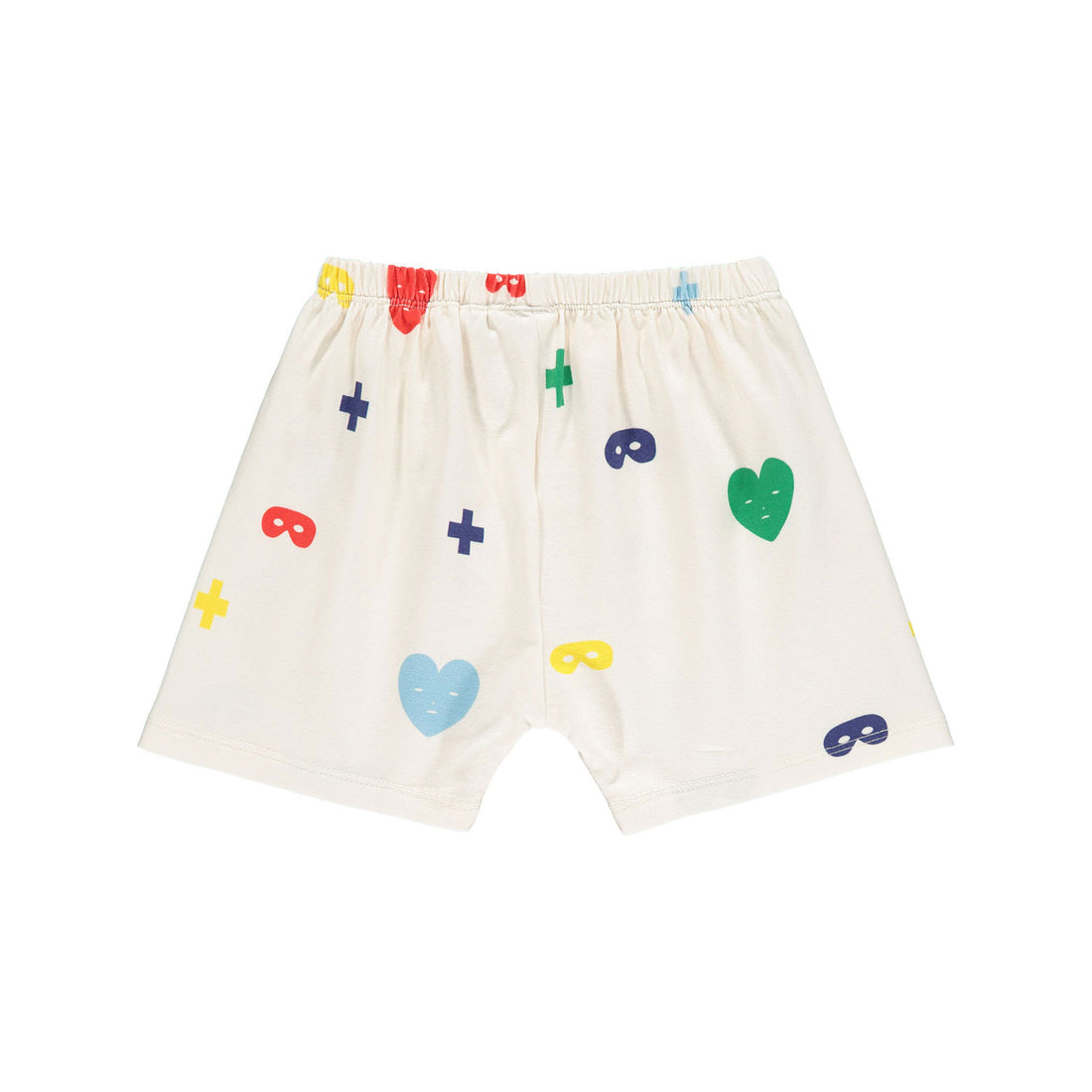 Beau Loves Colour Hearts+Masks Baby Shorts
