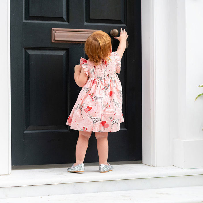 Pink Chicken Baby Stevie Dress Set - I Heart Dalmations