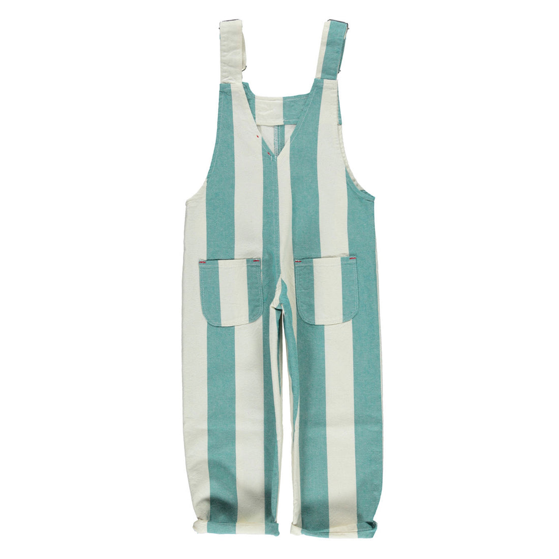 Piupiuchick Emerald Stripes Pocket Jumpsuit