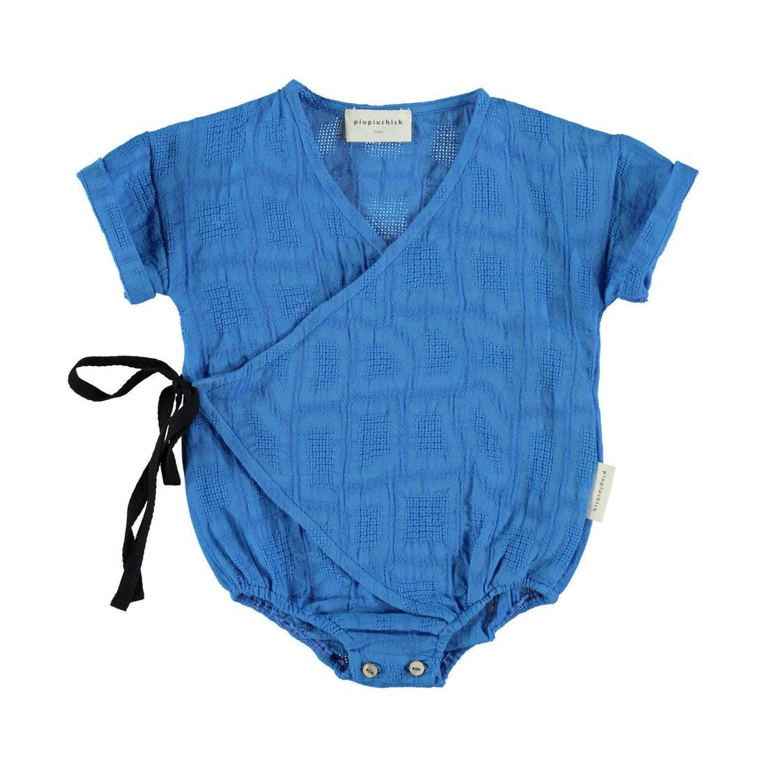 Piupiuchick Indigo Textured Kimono Romper