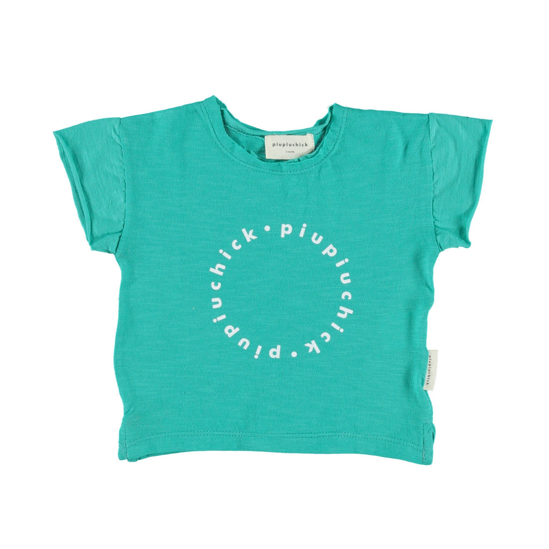 Piupiuchick Green Jersey Logo Baby Tee