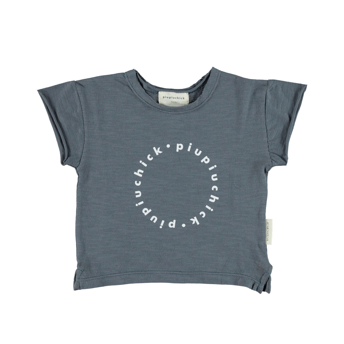 Piupiuchick Grey Jerey Logo Baby Tee