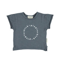 Piupiuchick Grey Jerey Logo Baby Tee