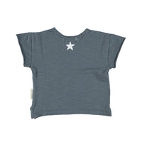 Piupiuchick Grey Jerey Logo Baby Tee