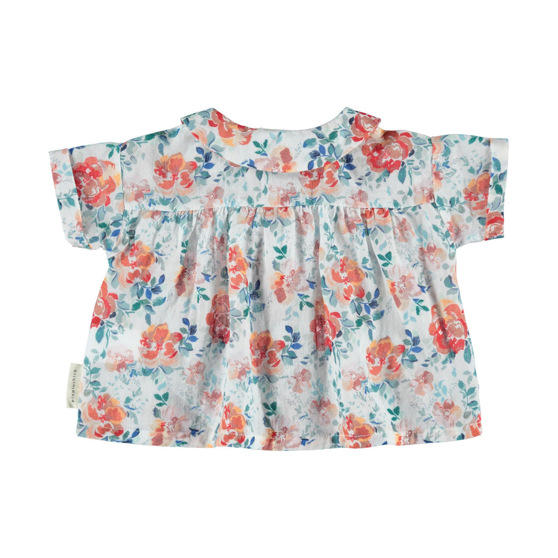 Piupiuchick Flowers Gauze Baby Collar Blouse